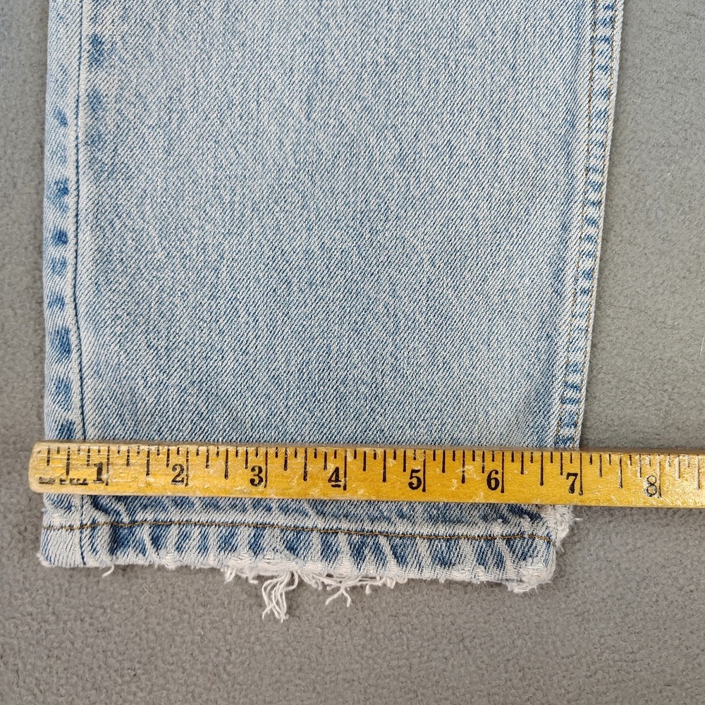 Vintage 90s Levis 512 Jeans Women 13 (Fits 8/9) Blue Straight Leg Grunge Biker - Picture 3 of 13